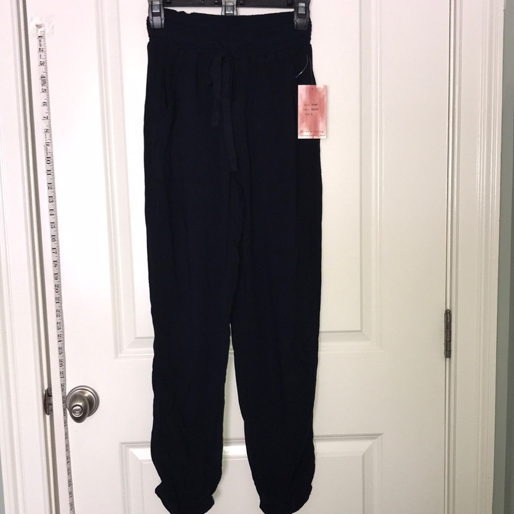 Linen Drawstring Joggers